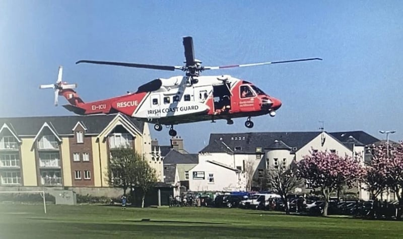 The Irish Coastguard was also involved in the Mourne Mountains operation 