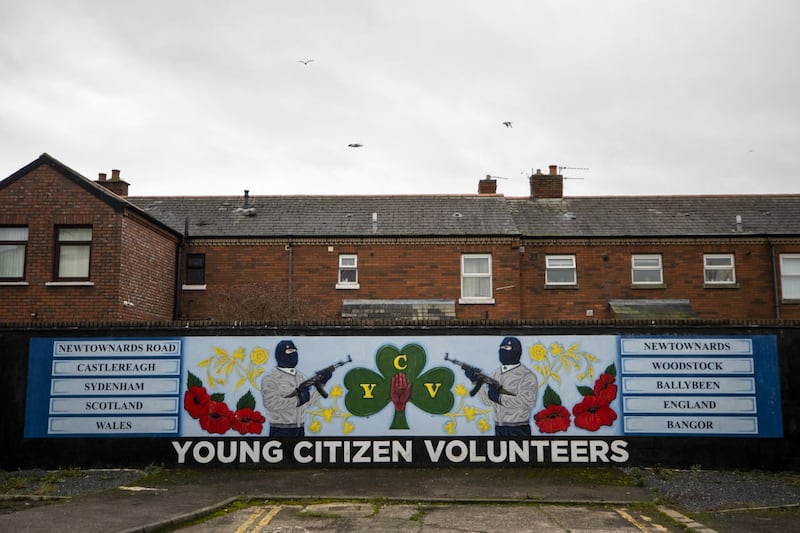Young Citizen Volunteers (YCV) mural on the wall of a property on the Lower Newtownards Road in east Belfast