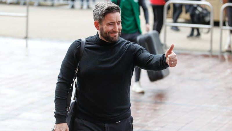 Lee Johnson is content in his role at Hibs (Steve Welsh/PA)