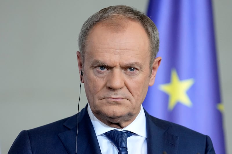 The local and regional elections are being seen as a test for the pro-European Union government of Prime Minister Donald Tusk (Ebrahim Noroozi/AP)