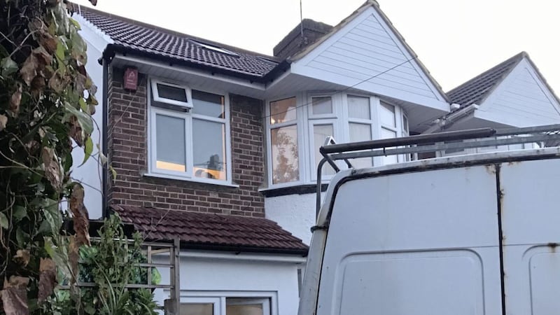 Brent Council handout photo of the outside of the three-bedroom house in Winchester Avenue, Queensbury, north west London which was raided by officials where they found 35 men living in rooms full of mattresses <br />Picture by Brent Council/PA