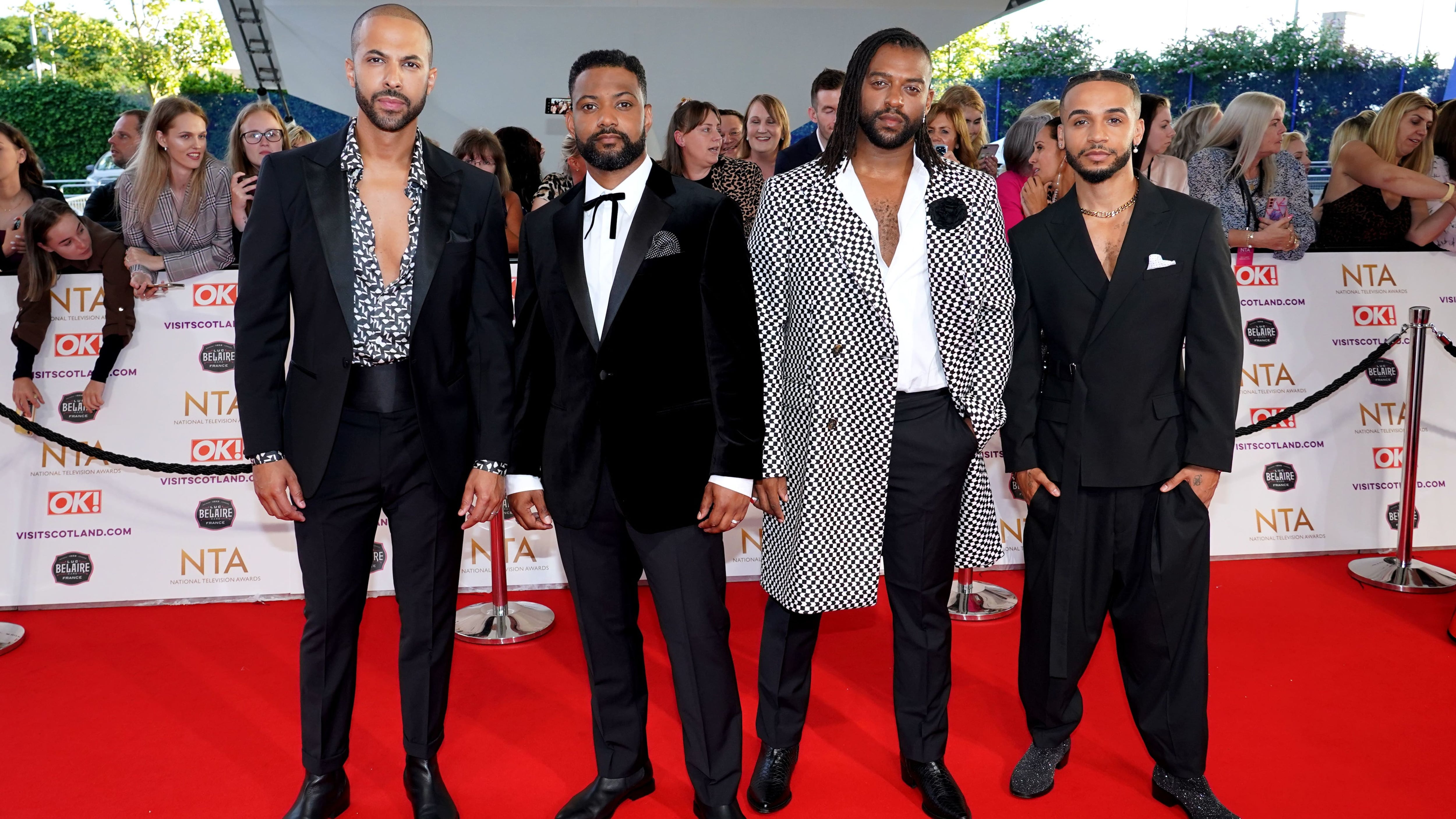 The boy band are currently travelling the UK for their Beat Again tour accompanied by their young families.