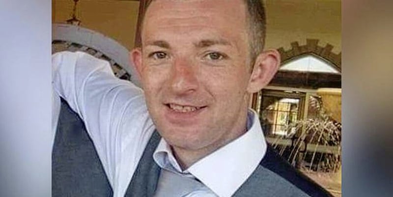 John Steele died after falling from a bonfire in Larne, Co Antrim, last July