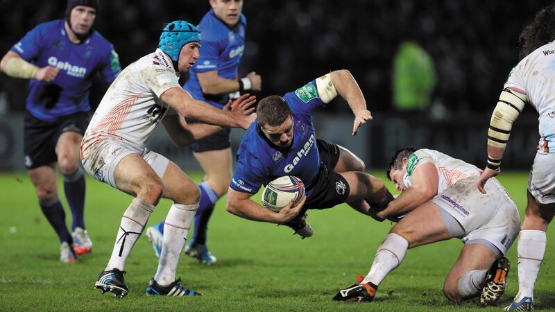 Leinster's Se&aacute;n Cronin scored the only try in Friday night's PRO12 victory over Ulster &nbsp;