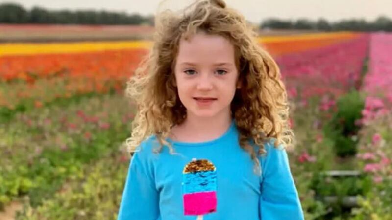 Emily Hand was murdered by Hamas gunmen. Picture from Thomas Hand/ CNN