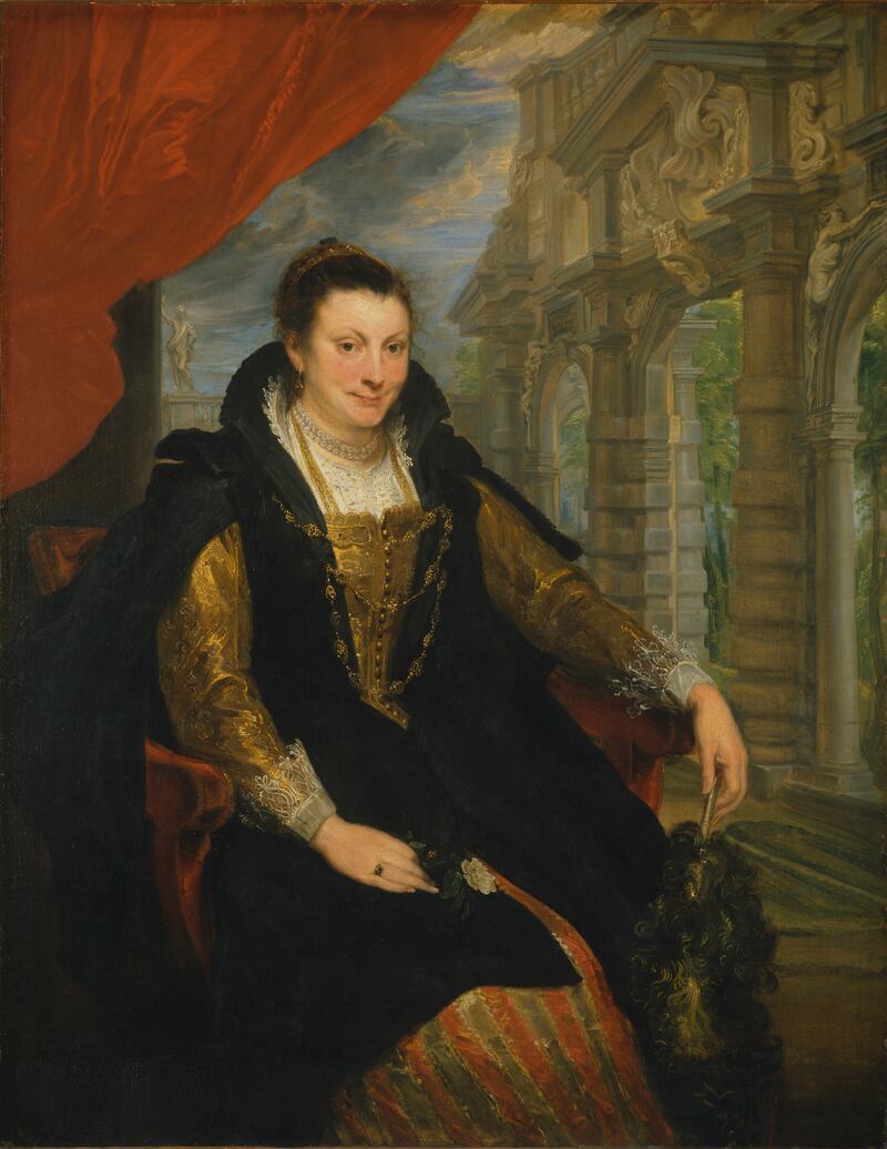 Portrait of Isabella Brant by Anthony Van Dyck (1621). Cambridge academic Dr John Harvey says the image suggests an adulterous romance between Van Dyck and Brant, the wife of Van Dyck's mentor Peter Paul Rubens. (National Gallery of Art, Washington/ PA)