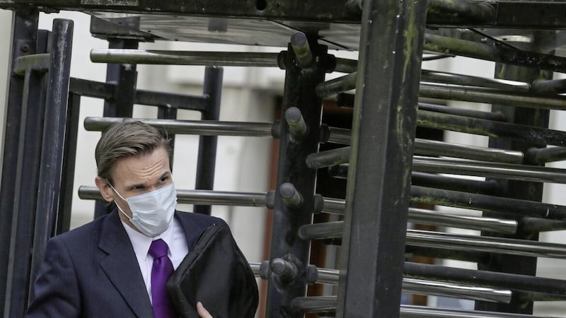 Celebrity doctor Christian Jessen, seen here leaving the High Court in Belfast, was ordered to pay &pound;125,000 to former First Minister Arlene Foster following a Twitter posting that made false allegations about her marriage. Picture: Hugh Russell 