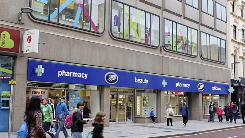 Boots&#39; store on Donegall Place in Belfast city centre. 