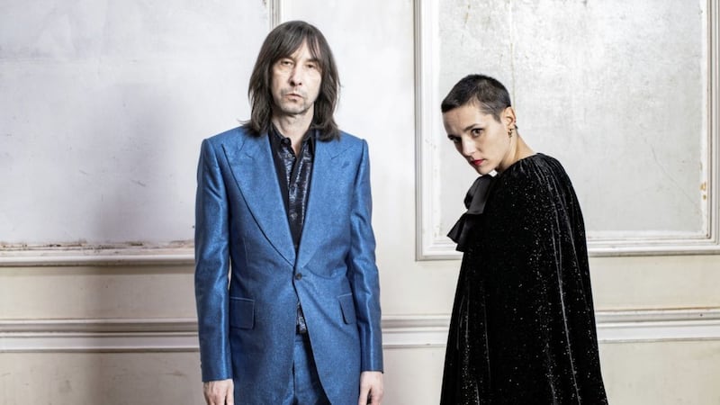 Bobby Gillespie and Jehnny Beth describe their collaboration Utopian Ashes as a &#39;statement record&#39;. Picture by Sam Christmas 