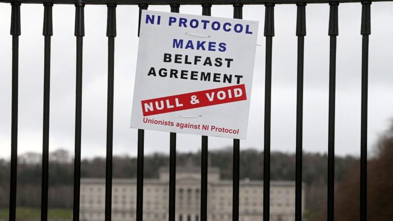 The protocol came into existence because of Brexit and is recognition of the north&rsquo;s special status. It protects the Good Friday Agreement, north-south cooperation and the all-island economy. Picture: Mal McCann 