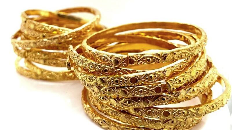 Gold bangles worth more than &pound;300,000 up for auction  