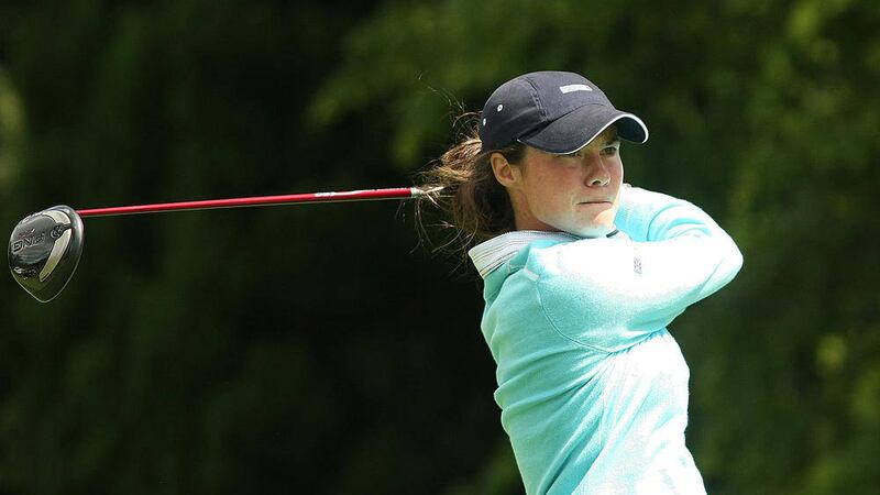 Leona Maguire playing at the Vagliano Trophy at Malone Golf club in south Belfast. Picture by Bill Smyth. 