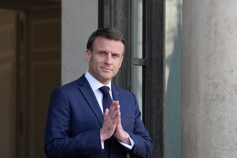 French President Emmanuel Macron (Thibault Camus/AP)