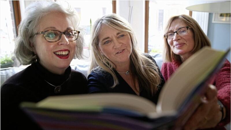Poets Maureen Boyle, Maria McManus and Ruth Carr ahead of the launch of their new poetry collections Picture: Hugh Russell 