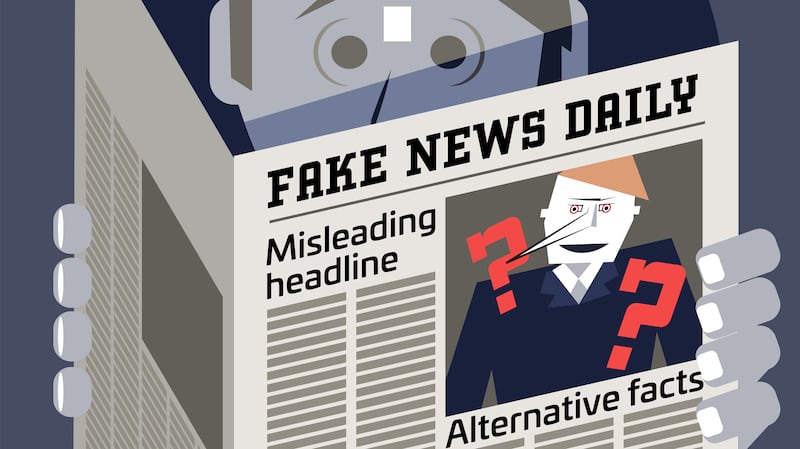 Fake news illustration.