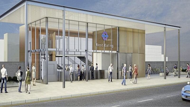 Artist&#39;s impression of the West Ealing station 