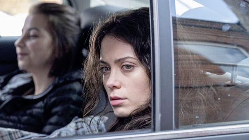 &#39;Ana&#39; played by Romanian actress Anca Dumitra, in the drama Doing Money, based on a true story. 