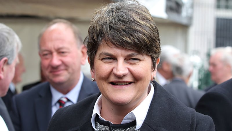 DUP leader Arlene Foster, pictured attending Sunday's remembrance service in Armagh to mark the 100th anniversary of the World War One Battle of Messines, has said the DUP will use their mandate &quot;responsibly&quot;. Picture by Cliff Donaldson&nbsp;