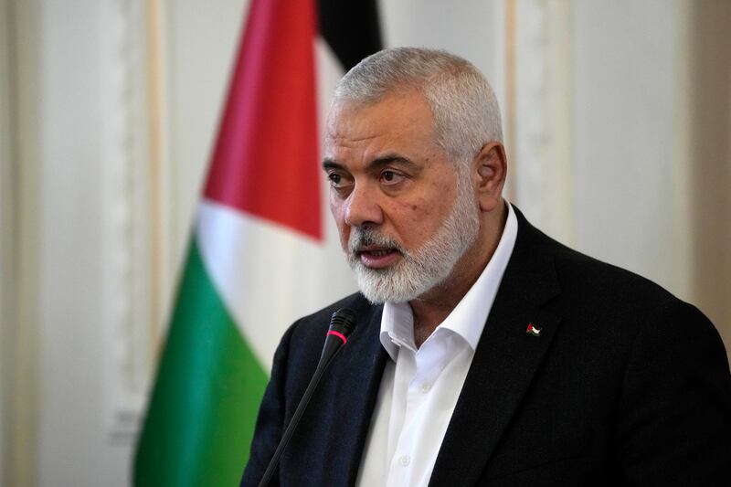 Hamas chief Ismail Haniyeh (Vahid Salemi/AP)