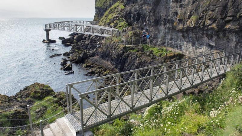 The Gobbins Cliff Path at Islandmagee, Co Antrim, has been closed since June 
