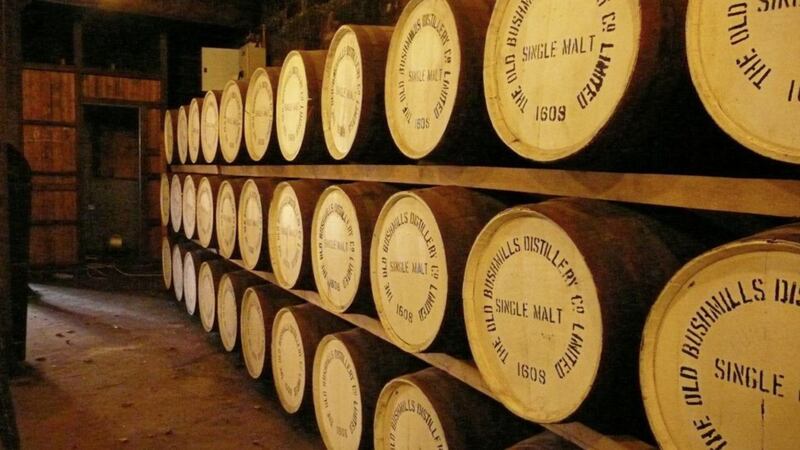 Nearly &pound;90 million worth of Bushmills is currently maturing at the Co Antrim distillery 