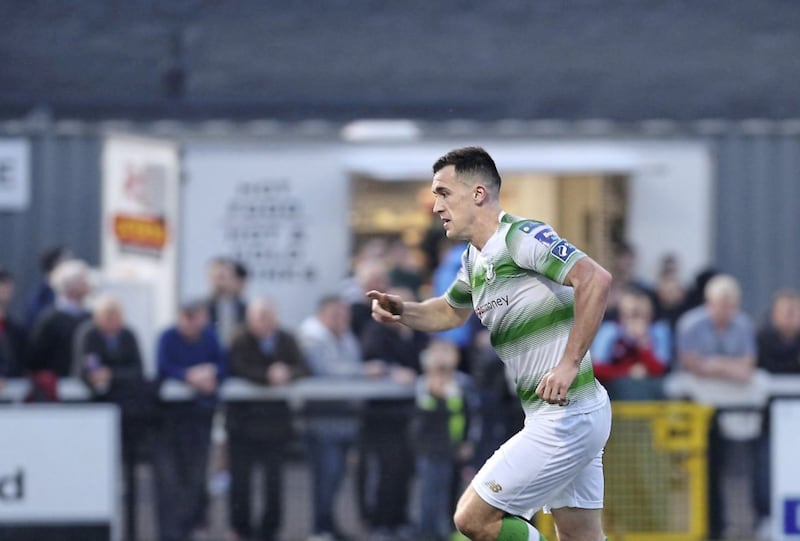 Aaron Greene got the winner for Shamrock Rovers at Dalymount Park on Saturday Picture by Margaret McLaughlin 