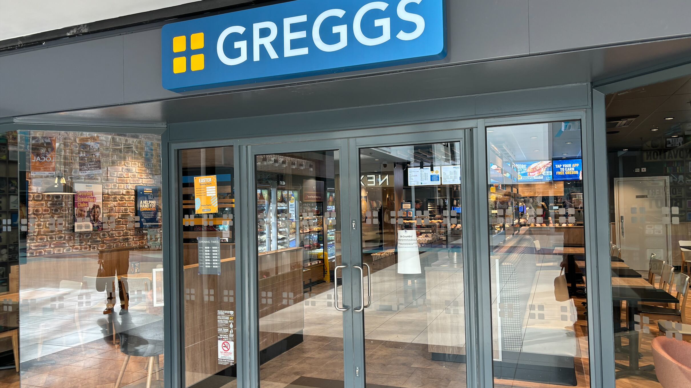 A Greggs shop in Chelmsford, Essex. Bakery chain Greggs has cheered a strong start to the year after notching up a sales hike as its expansion continues across Britain’s high streets