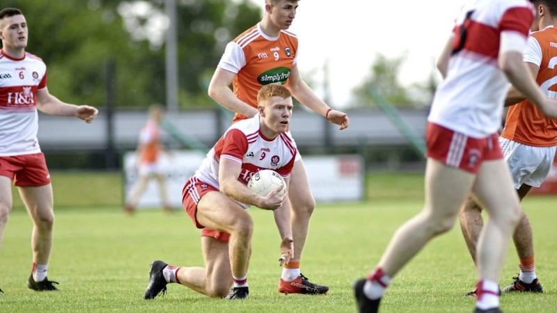 Jude McAtamney in action for Derry U20s in 2018. Picture by Mary K Burke 