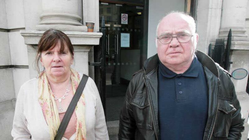 Hugh and Teresa Jordan, the parents of IRA man Pearse Jordan, will come face-to-face with the RUC officer who killed him at an inquest. Picture by Mal McCann<br />&nbsp;