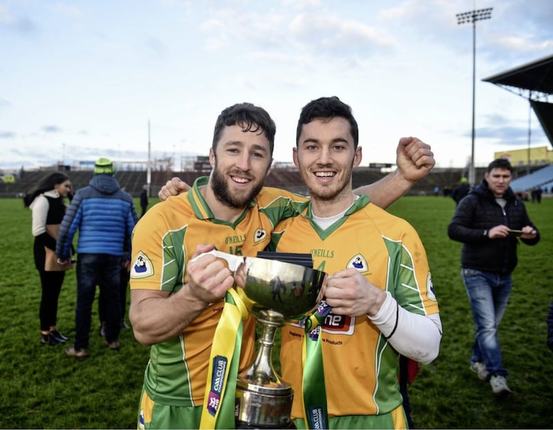 Micheal Lundy and Ian Burke will be major attacking threats for Corofin against Gweedore today. 