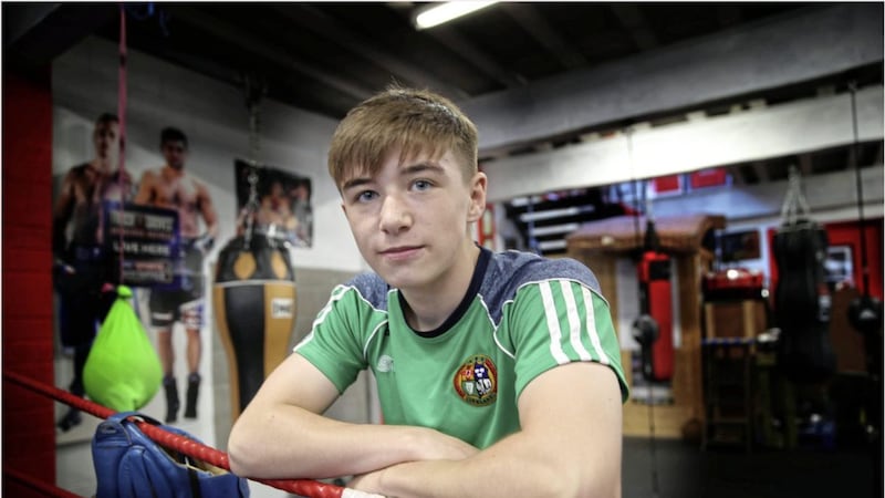 Light-flyweight Jude Gallagher is part of the Irish squad that heads to the World Youth Championships in Hungary this weekend. Picture by Hugh Russell 
