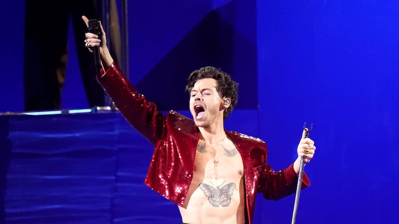 Harry Styles won this year’s best British artist Brit (Ian West/PA)