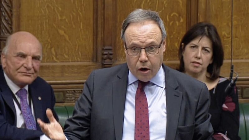 DUP's Nigel Dodds responds after Attorney General Geoffrey Cox set out legal advice on the Brexit deal to MPs in the House of Commons. Picture by PA