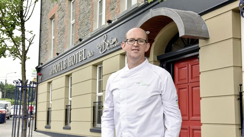 North west chef and hotelier Brian McDermott at his hotel, The Foyle, in Moville 