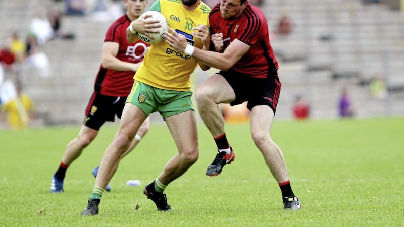 Odhran MacNiallais could be in line for a first competitive start since his return to the Donegal fold. Picture Seamus Loughran 