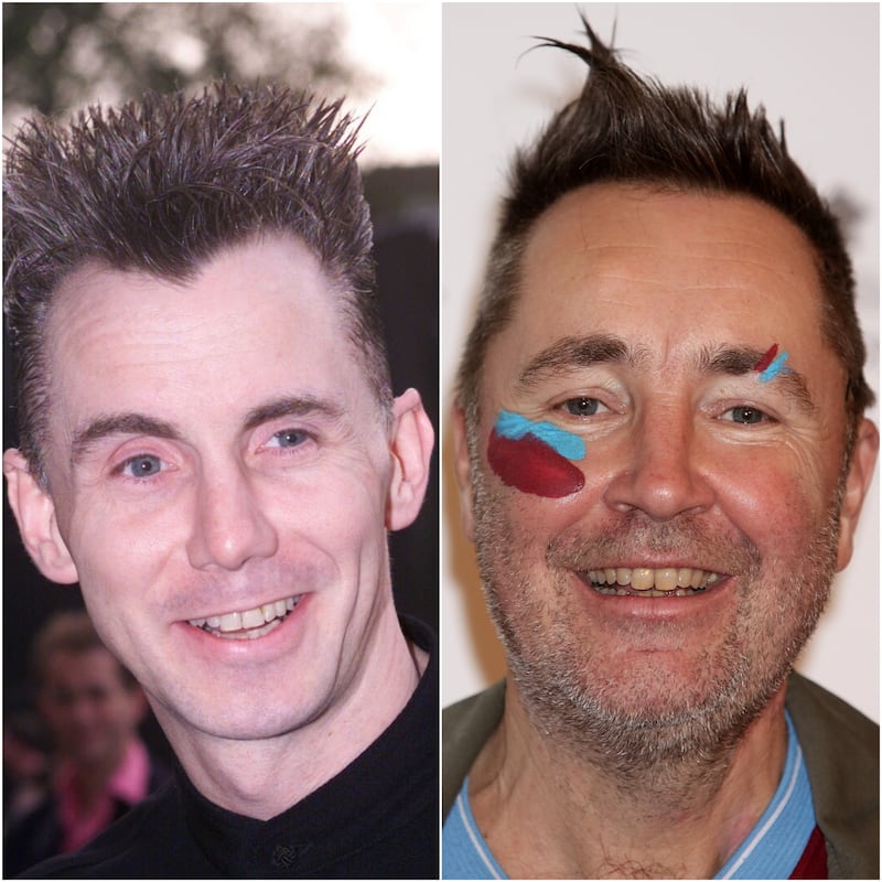 Gary Rhodes (left) was sometimes mistaken for violinist Nigel Kennedy due to their similar hairstyle (PA)