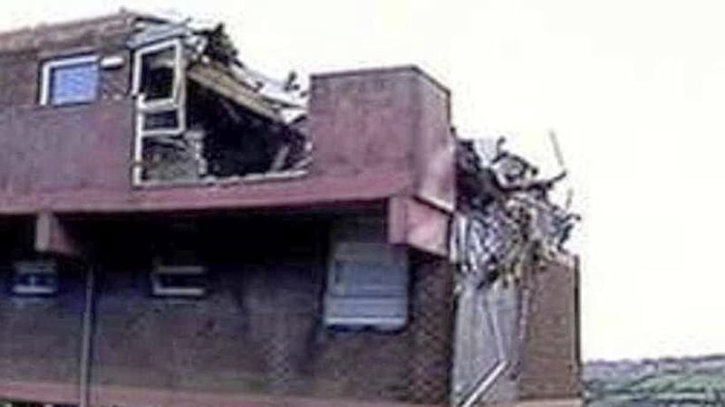 The scene of the 'Good Samaritan' bombing in Derry in 1987