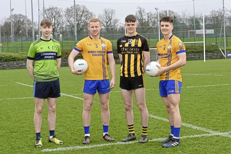 Four Monaghan lads made it onto the 2023 Danske Bank Ulster Colleges Football Allstars team. Pic: Presseye 