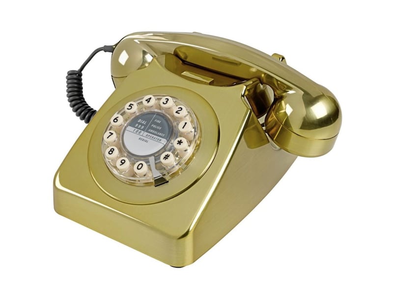 <strong>3. Wild &amp; Wolf Retro 746 Telephone, Brass, &pound;69.95, Amazon<br /></strong>Dial M for Minted&hellip; If you want to dial up a sideboard or retro telephone table, this push-button phone has your number.