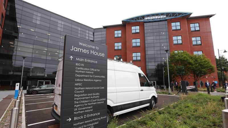 An emergency meeting of the Northern Ireland Policing Board is taking place at James House (Liam McBurney/PA)