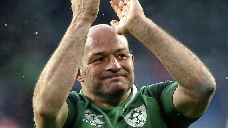 Ireland&#39;s Rory Best celebrates after winning the Grand Slam. Picture by Paul Harding, PA Wire 
