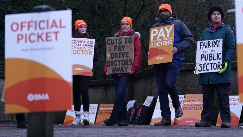 Junior doctors are taking part in strike action in England