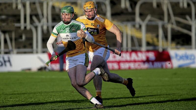 Offaly edged out Antrim in the Kehoe Cup final last month. Picture by Seamus Loughran 