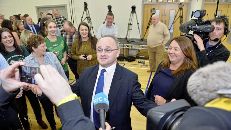 Pictured are Sinn Fein&#39;s Barry McEduff and Michaela Boyle. Picture Mark Marlow/pacemaker press. 