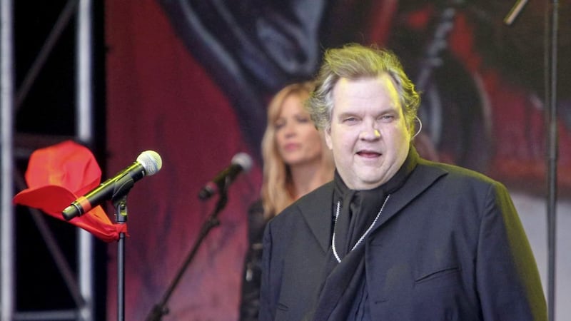 Meat Loaf performing at Newbury Racecourse in England in 2013. Picture by Steve Parsons, Press Association 