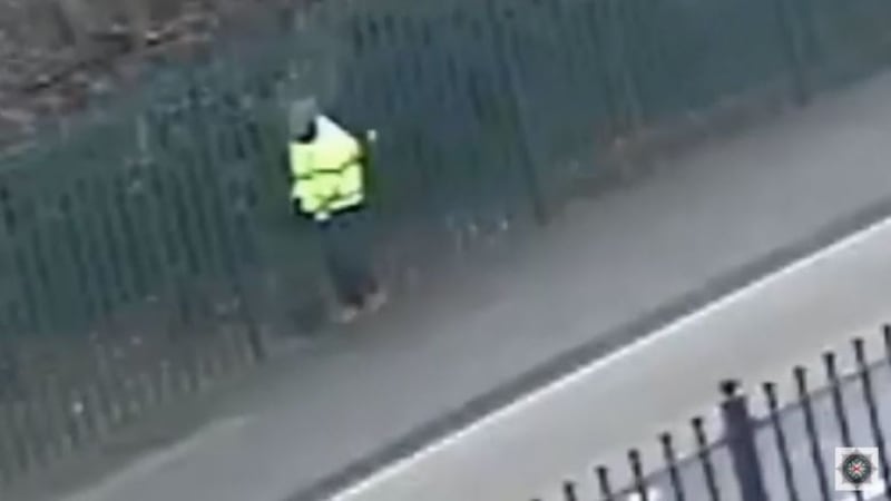 &nbsp;Police believe Jim Donegan's killer was carrying a gun in the bag which can be seen on his back in this CCTV footage
