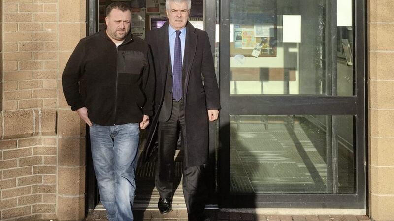 Gary Donnelly leaves Letterkenny Garda Station after his release yesterday  