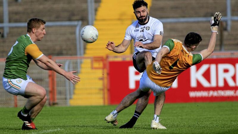Jason McAnulla is one of the a number of experienced Omagh have in their attack as they prepare for their Tyrone SFC clash with Ardboe Picture: Seamus Loughran 