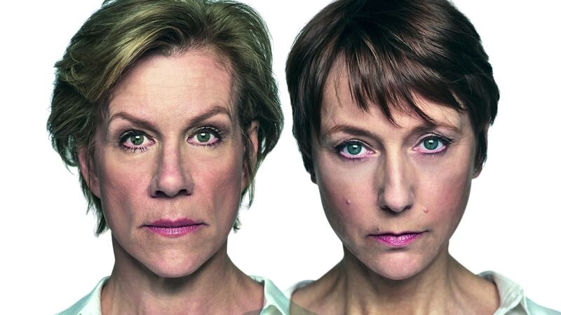 Juliet Stevenson and fellow actress Lia Williams share roles in the staging of the political tragedy.