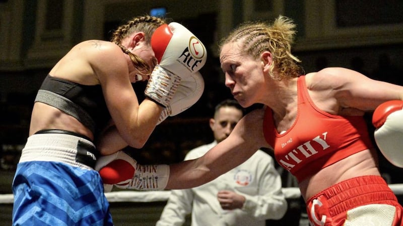 Cathy McAleer hopes to force her way into the Irish or Commonwealth title frame in her next fight. Picture Mark Marlow. 